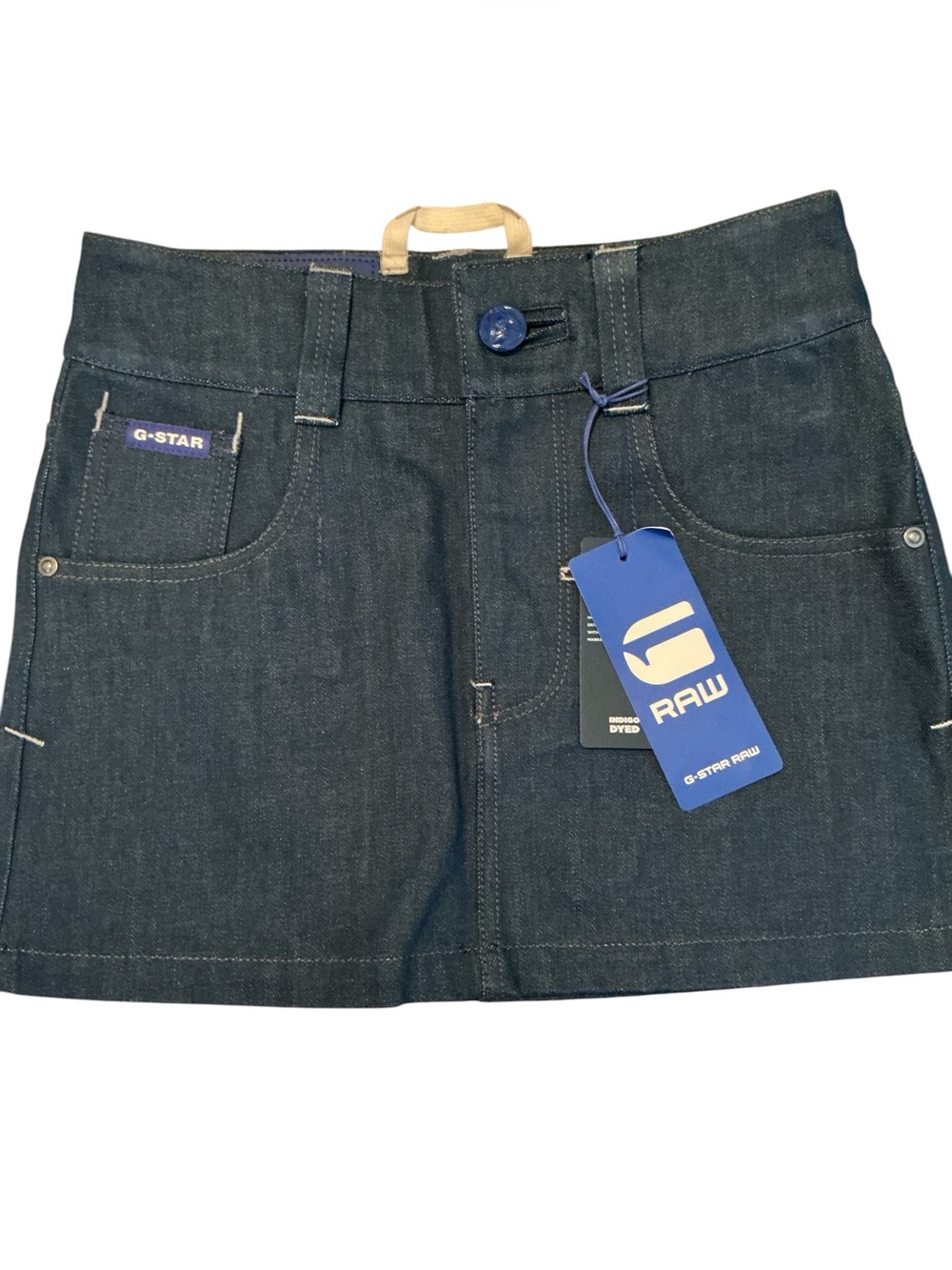 G-Star RAW Dark Indigo Denim Mini Skirt. Size 24